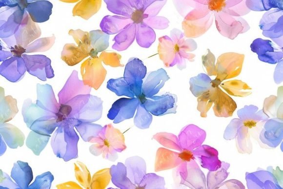 Abstract Floral Watercolor: Blending Nature and Modern Design