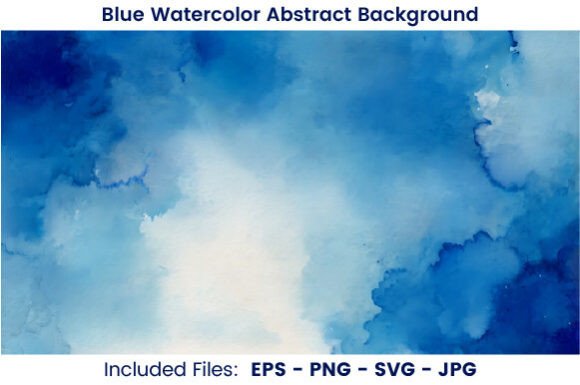 Blue Watercolor Abstract Background: A Creative Display Font