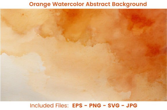Christmas Watercolor Orange Background – A Fresh Take on Festive Design