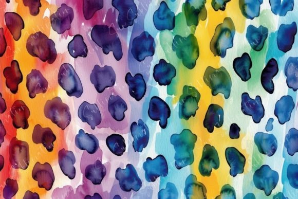 Colorful Abstract Watercolor: A Playful Typeface for Modern Branding
