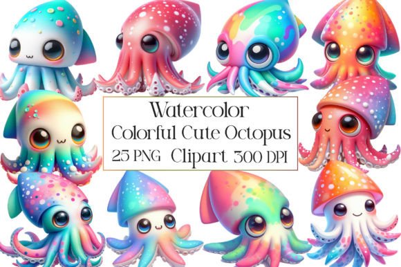 Cute Octopus Watercolor Sublimation: Creative Applications