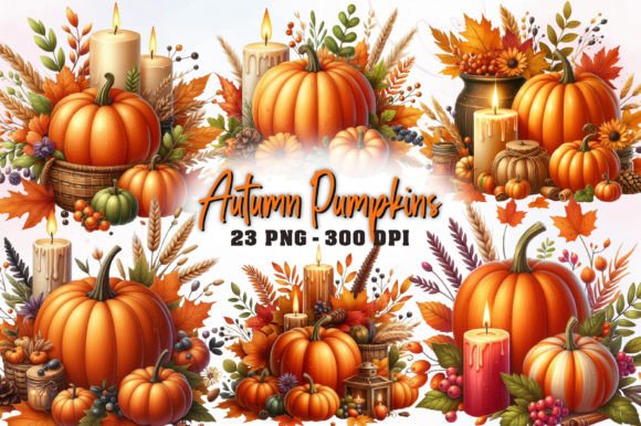 Designing With Autumn Pumpkins Watercolor Art