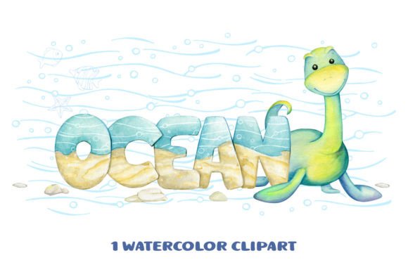 Dinosaur Watercolor Clipart for Creative Design Projects
