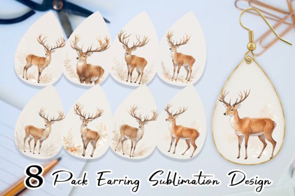 Earring Watercolor Deer: A Playful Display Font for Creatives