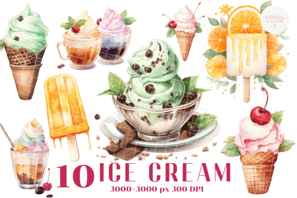 Ice Cream Watercolor: A Playful Display Font