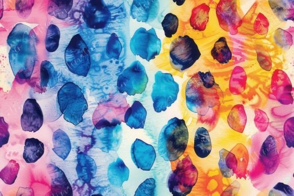 Vibrant Abstract Watercolor Seamless for Bold Creative Projects