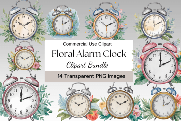 Watercolor Floral Alarm Clock Art: A Designer's Guide