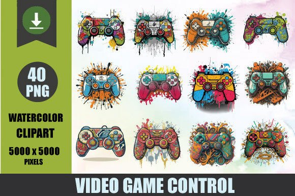 Watercolor Game Controls for Creatives