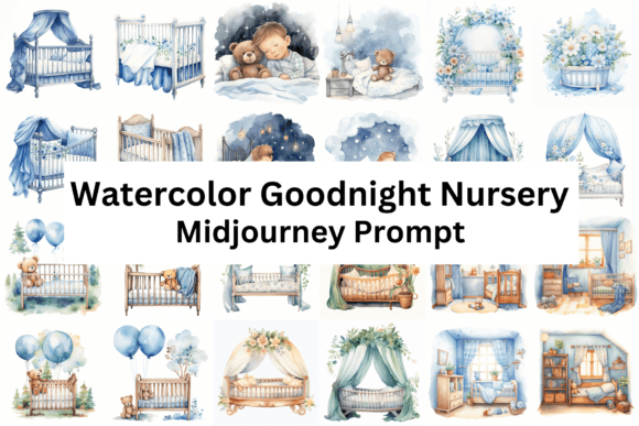 Watercolor Good Night Nursery: A Soft-Touch Font for Gentle Branding