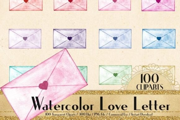 Watercolor Love Letter Envelope PNG: A Designer's Guide to Timeless Romance