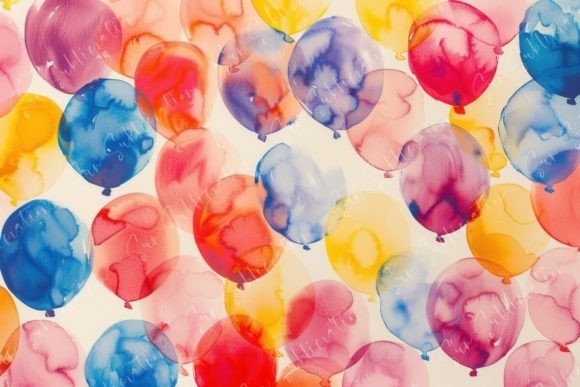 Watercolor Party Balloons: A Playful Script for Modern Branding