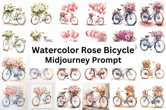 Watercolor Rose Bicycle: A Display Font with Artistic Soul