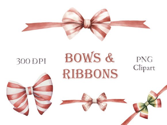 Watercolor Striped Bows Ribbon Clipart: A Designer's Guide