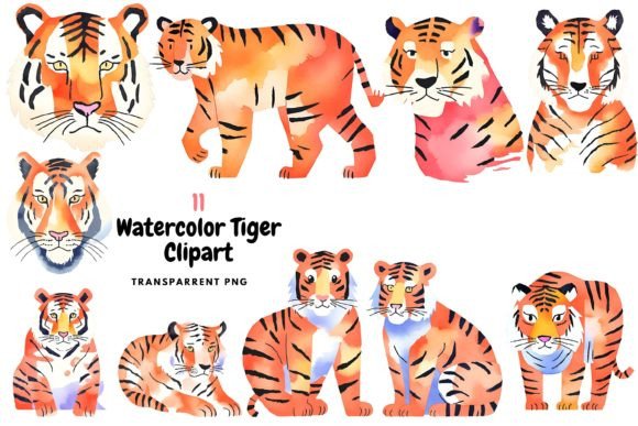 Watercolor Tiger Clipart PNG: A Designer’s Guide